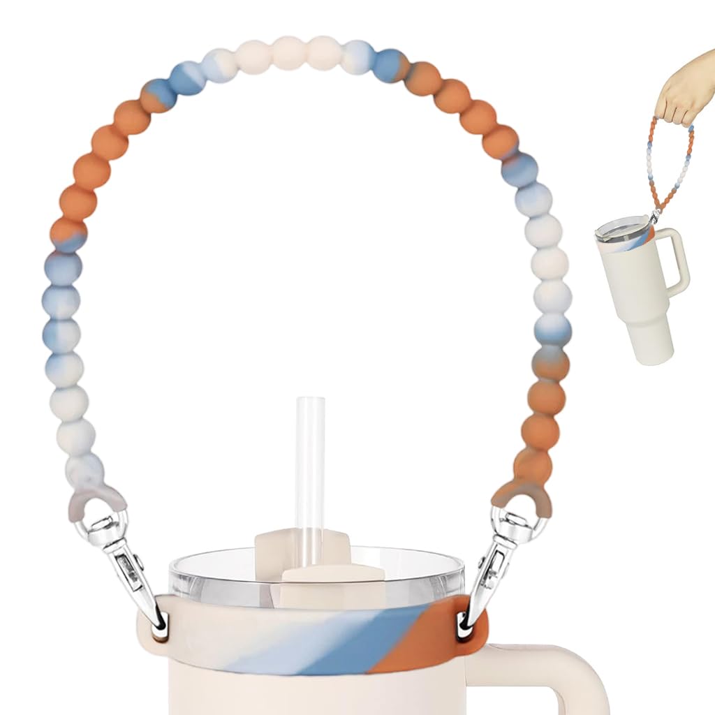 HASTHIP Bottle Lanyard for Stanley Cup Color Silicone Beaded Carrier Lanyard Travel Water Bottle Holder Lanyard Attachable Bottle Holder Lanyard for Stroller, Backpack, Fits Most 8-40oz Water Bottles HASTHIP Bottle Lanyard for Stanley Cup Color Silicone Beaded Carrier Lanyard Travel Water Bottle Holder Lanyard Attachable Bottle Holder Lanyard for Stroller, Backpack, Fits Most 8-40oz Water Bottles